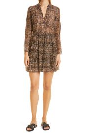 baampsh Glen Long Sleeve V-Neck Dress at Nordstrom