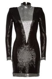 balmain SEQUIN MINI DRESS at Stylebop