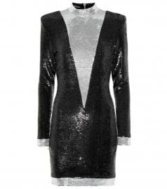 balmain sequin mini dress at Mytheresa