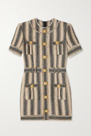 balmain striped dress at Net A Porter