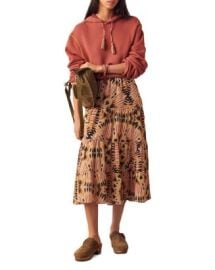 bash Claren Tiered Midi Skirt Bloomingdales at Bloomingdales