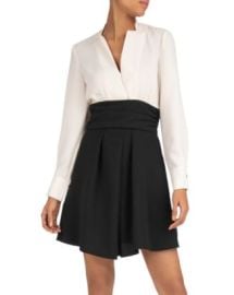 bash Clelia Color-Block Fit-and-Flare Dress Bloomingdales at Bloomingdales