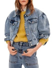 bash Dilara Cotton Denim Jacket in Blue   Bloomingdales at Bloomingdales