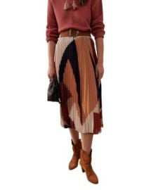 bash Donie Pleated Graphic Print Skirt   Bloomingdales at Bloomingdales