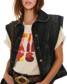 bash Max Denim Vest in Blackstone   Bloomingdales at Bloomingdales