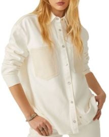 bash Ventin Two Tone Denim Shirt Bloomingdales at Bloomingdales