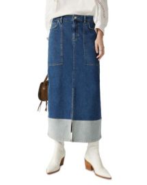 bash Vicky Denim Midi Skirt Bloomingdales at Bloomingdales