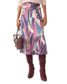 bash Wei Tiered Midi Skirt Bloomingdales at Bloomingdales