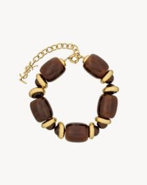 bead necklace in resin and metal Saint Laurent YSL US at YSL