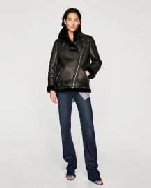 biker jacket at Zara