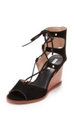 blank canvas Lace Up Wedge Sandals at Shopbop