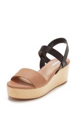 blank canvas Slingback Wood Day Wedges at Shopbop