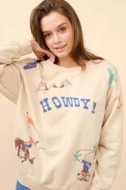 blue b HOWDY Sweatshirt - natural on Garmentory at Garmentory