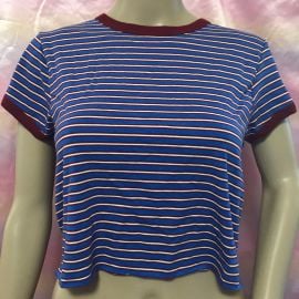 blue striped ringer tee by Forever 21 at Forever 21