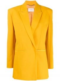 boxy fit structured shoulder blazer at Farfetch