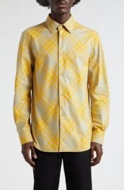 burberry Check Cotton Flannel Button-Up Shirt at Nordstrom