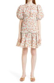 byTiMo Festive Cotton Minidress in Poppy Size X-Small at Nordstrom