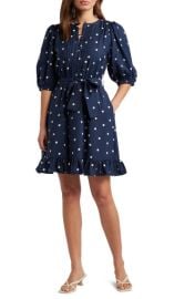 caslon(r) Pintuck Tie Waist Dress at Nordstrom