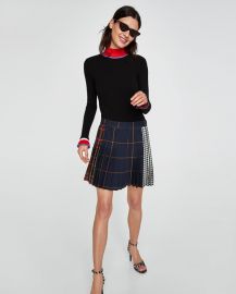 check mini skirt at Zara