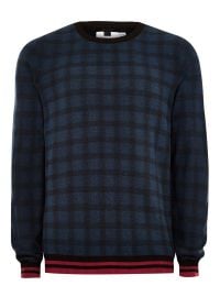 check sweater at Topman