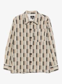 checked wool jacket at Farfetch