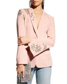 cinq a sept Cheyenne Sequined Script Blazer at Neiman Marcus