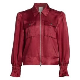 cinq a sept Jackets amp Coats Cinq A Sept Womens Holly Cropped Jacket Xsmall Rosewood Nwt 395 Poshmark at Poshmark