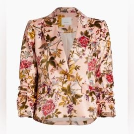 cinq a sept Jackets amp Coats Cinq Sept Ursula Floral Satin Blazer Poshmark at Poshmark