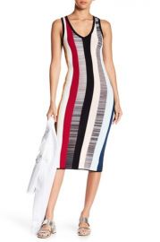 cinq a sept STARA STRIPE KNIT MIDI DRESS at Nordstrom Rack