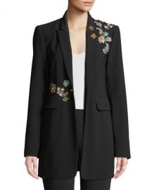 cinq a sept Venus Embellished Single-Button Jacket at Neiman Marcus