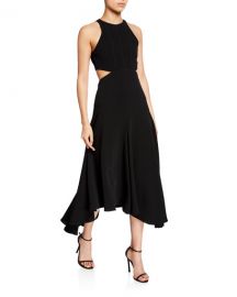 cinq a sept belladonna sleeveless cutout midi dress at Neiman Marcus