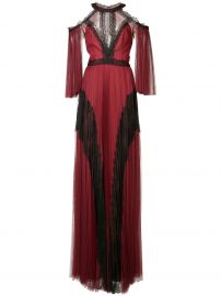 cold shoulder tulle gown Marchesa Notte at Farfetch