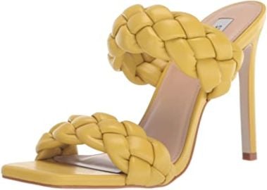 com  Steve Madden Women39s Kenley Heeled Sandal Citron 7  Heeled Sandals at Amazon