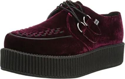 com  TUK Shoes V8463 Unisex-Adult Creepers Burgundy Velvet Creepers  Oxfords at Amazon