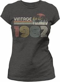 com 1982 Birthday Shirt for Women - Vintage Retro 1982 Beach - 001-43rd Birthday Gift Clothing Shoes amp Jewelry at Amazon