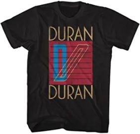 com AampE Designs Duran Duran T-Shirt Logo Black Tee  Clothing Shoes amp Jewelry at Amazon