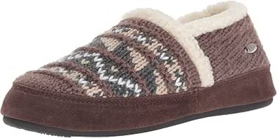 com Acorn Womens Moc Slippers with Comfortable Cloud-Like Feel Soft and Cozy Uppers and Non-Slip Sole Slippers at Amazon