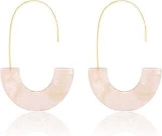 com Acrylic Earrings Statement Tortoise Hoop Earrings Resin Wire Drop Dangle Earrings Fashion Jewelry For Women A White Clothing Shoes amp Jewelry at Amazon