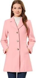 com Allegra K Women39s Single Breasted Notched Lapel Outerwear Winter Coats  Clothing Shoes amp Jewelry at Amazon