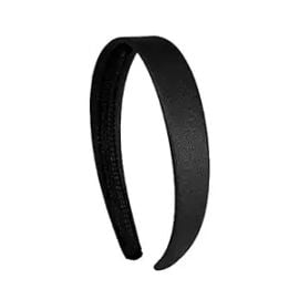 com Ayaoch Black 1 Inch Satin Hard Headband Solid Hair band for Women and Girls Clothing Shoes amp Jewelry at Amazon