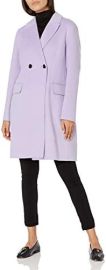 com BCBGMAXAZRIA womens Bcbgmaxazria Double Breasted Houndstooth Coat Women s Outerwear Lavender XX-Small US Clothing Shoes amp Jewelry at Amazon