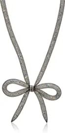 com Betsey Johnson Mesh Bow Necklace 16quot  3quot Extender  Clothing Shoes amp Jewelry at Amazon