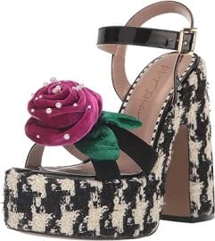 com Betsey Johnson Women39s Eugene Heeled Sandal Heeled Sandals at Amazon