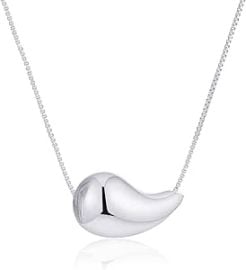 com BiampYamigeo Silver Teardrop NecklaceNon Tarnish Stainless Steel Waterdrop Pendant NecklaceAdjustable Box Chain Tear Drop Jewelry for Women Clothing Shoes amp Jewelry at Amazon