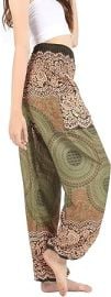 com Boho Pants Harem Pants Yoga Trousers for Woman Bohemian Beach Pants Clothing Shoes amp Jewelry at Amazon