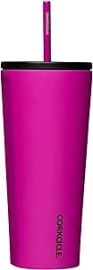 com Corkcicle Cold Cup Insulated Tumbler with Lid and Straw Berry Punch 24 oz Reusable Water Bottle Keeps Beverages Cold for 12hrs Hot 5hrs Cupholder Friendly Tumbler Lid for Flexible Sipping Home amp Kitchen at Amazon