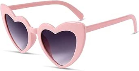 com DIVINA VITAE Polarized Heart Shaped Sunglasses For Women Vintage Love Cat Eye Retro Sun Glasses Clout Goggle Wedding Bride Sunglasses UV400 Pink Clothing Shoes amp Jewelry at Amazon