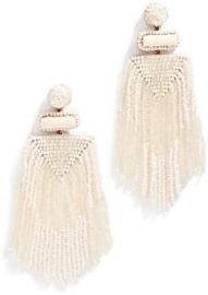 com Deepa Gurnani Women39s Deepa by Deepa Gurnani Jody Earrings Ivory Off White One Size Clothing Shoes amp Jewelry at Amazon