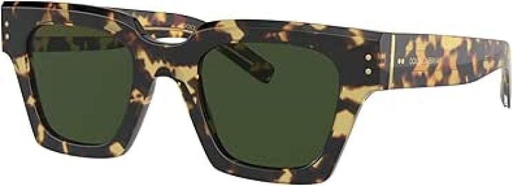 com Dolce amp Gabbana DG4413-337552 Sunglasses YELLOW HAVANA wGREEN 48mm Clothing Shoes amp Jewelry at Amazon