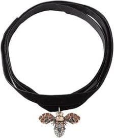 com Dtja Crystal Bee Pendant Black Velvet Choker Necklace for Women Vintage CZ Charms Adjustable Tied Necklaces Gothic Theme Birthday Party Holiday Anniversary Jewelry Gift Clothing Shoes amp Jewelry at Amazon